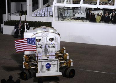 lunar rover in parade