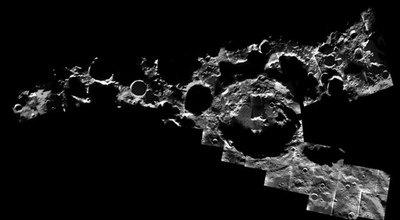 Lunar south pole region