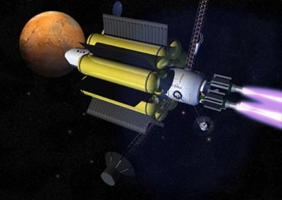 VASIMR-powered spacecraft illustration
