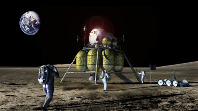 Lunar lander illustration