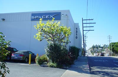 SpaceX factory exterior