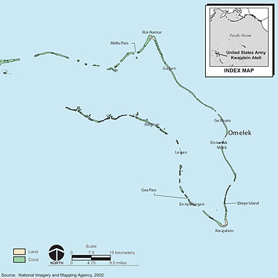 Kwajalein map