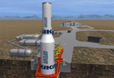 Kistler launch site illustration