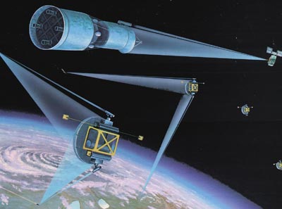 space laser weapons illustration