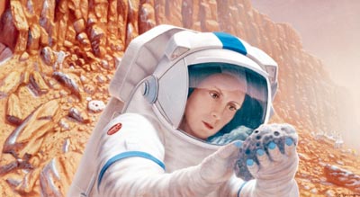 human on Mars