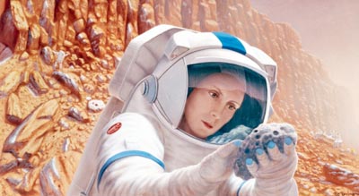 Astronaut on Mars