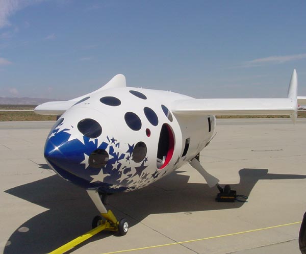 Front view of SpaceShipOne