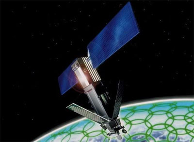 Iridium satellite illustration