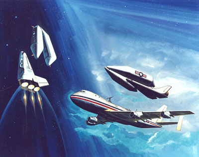 Rockwell spaceplane illustration