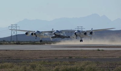 WK2/SS2 takeoff from Spaceport America