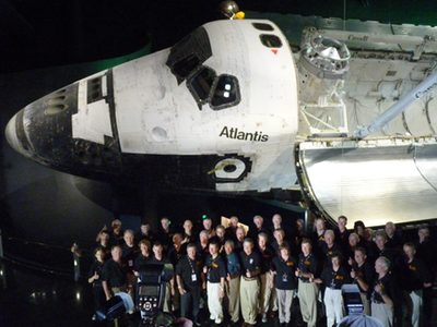 astronauts and Atlantis
