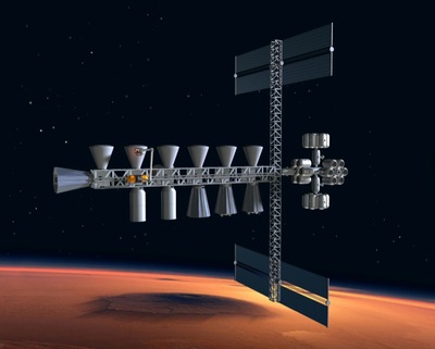Mars logistics base illustration