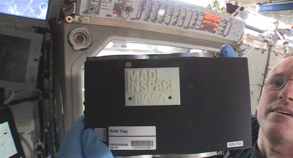 3D printed part on ISS