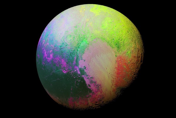 False color Pluto image
