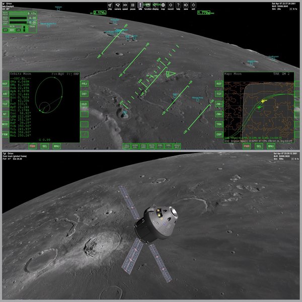 space flight simulator use thrusters