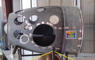 SpaceShipOne cabin test article