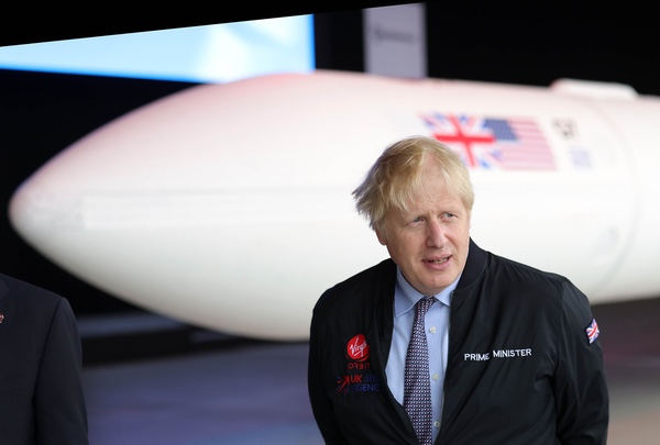 PM Johnson at Spaceport Cornwall