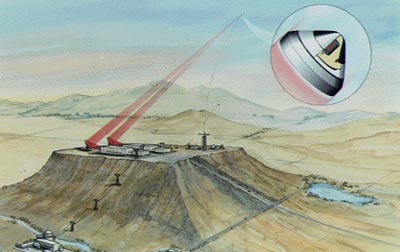 Laser launch illustration