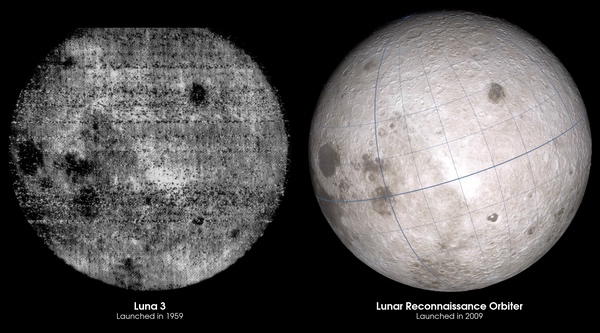 Luna 3 vs LRO