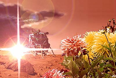 Mars flower illustration