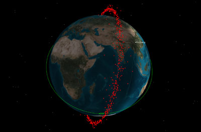 ASAT debris illustration